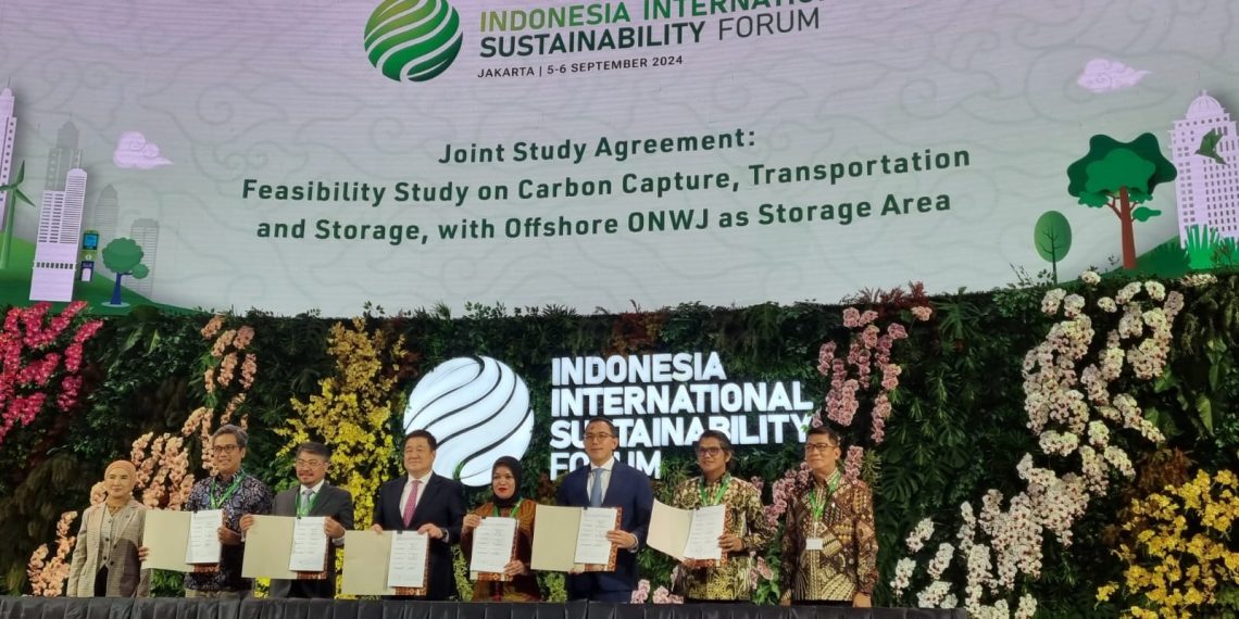 PHE ONWJ, bersama PHE, PGN, PPI, dan PIS, tandatangani Perjanjian Kerja Sama dengan POSCO International untuk mengimplementasi teknologi Carbon Capture, Transportation, and Storage di Wilayah Kerja ONWJ