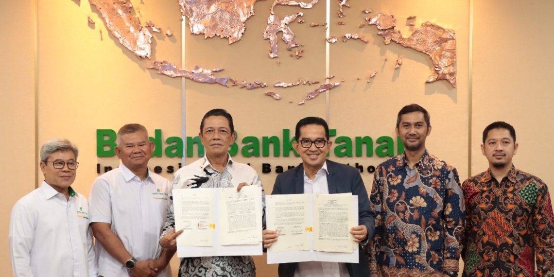 Penandatanganan Memorandum of Understanding (MoU) MDA dengan Badan Bank Tanah (BBT) di Jakarta, pada 23 September 2024.