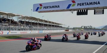Para pembalap saat melintasi race MotoGP Mandalika, Nusa Tengara Barat (foto:istimewa)