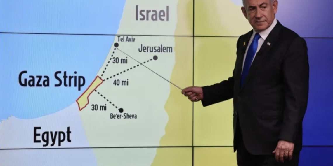 Perdana Menteri Israel Benjamin Netanyahu membeberkan rencana menyerang wilayah Gaza