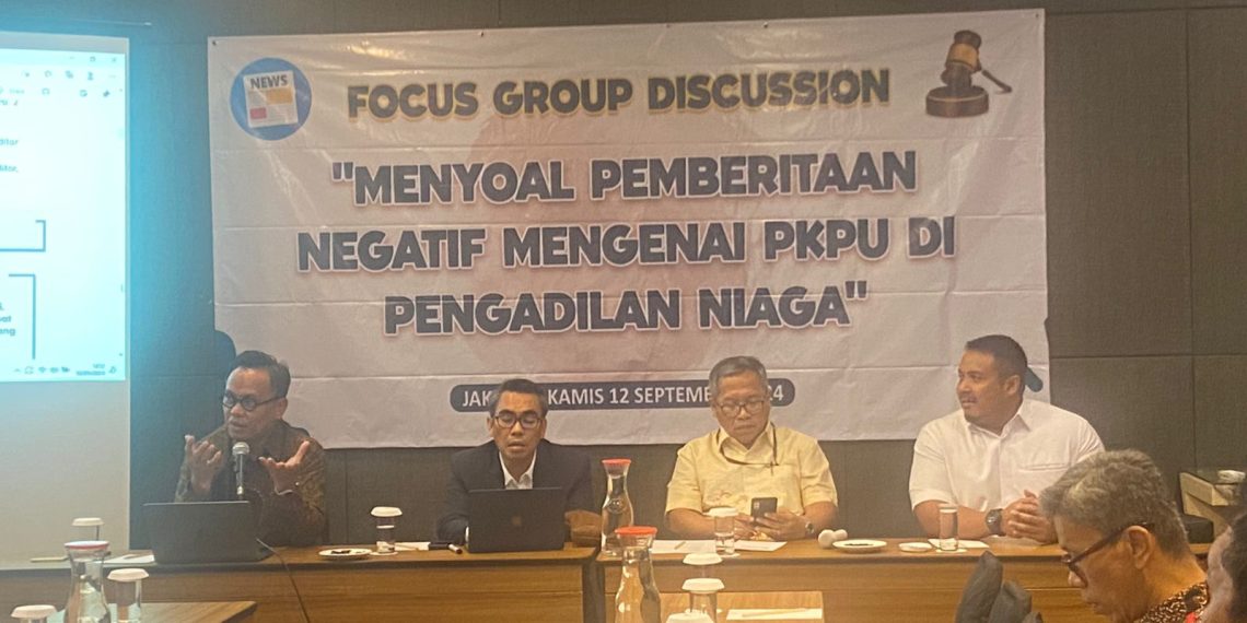 Forum Group Disscusion (FGD) dengan tema "Menyoal Pemberitaan Negatif Mengenai PKPU di Pengadilan Niaga"