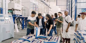 Berdayakan Petani, Bank Mandiri Hadirkan Fasilitas Pengolahan Beras