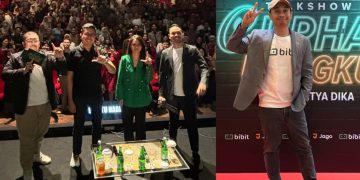 Raditya Dika bersama perencana keuangan Olivia Louise, dan Digital Product Lead Bank Jago Yusuf Aria Putera.