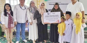 Program corporate sosial responsibility (CSR) Mandiri Inhealth yang memberikan bantuan kepada masyarakat
