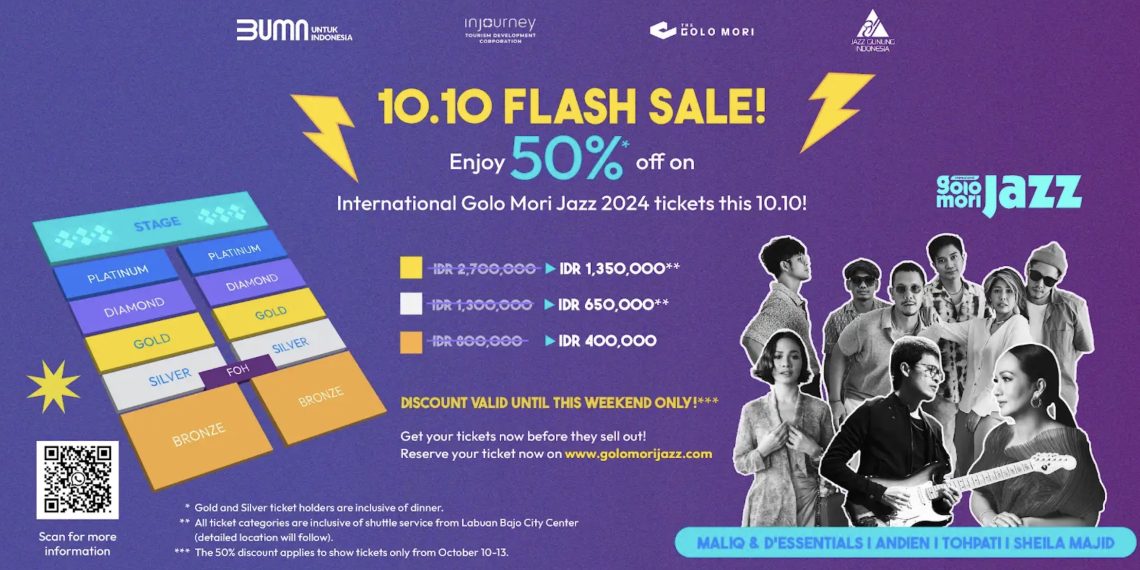 Flash sale 10.10 tiket Golo Mori