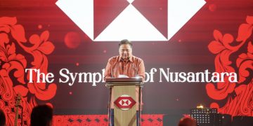 Menteri Koordinator Bidang Perekonomian, Airlangga Hartarto dalam acara Perayaan 140 Tahun HSBC di Indonesia, di Jakarta, Rabu, 16 Oktober 2024.