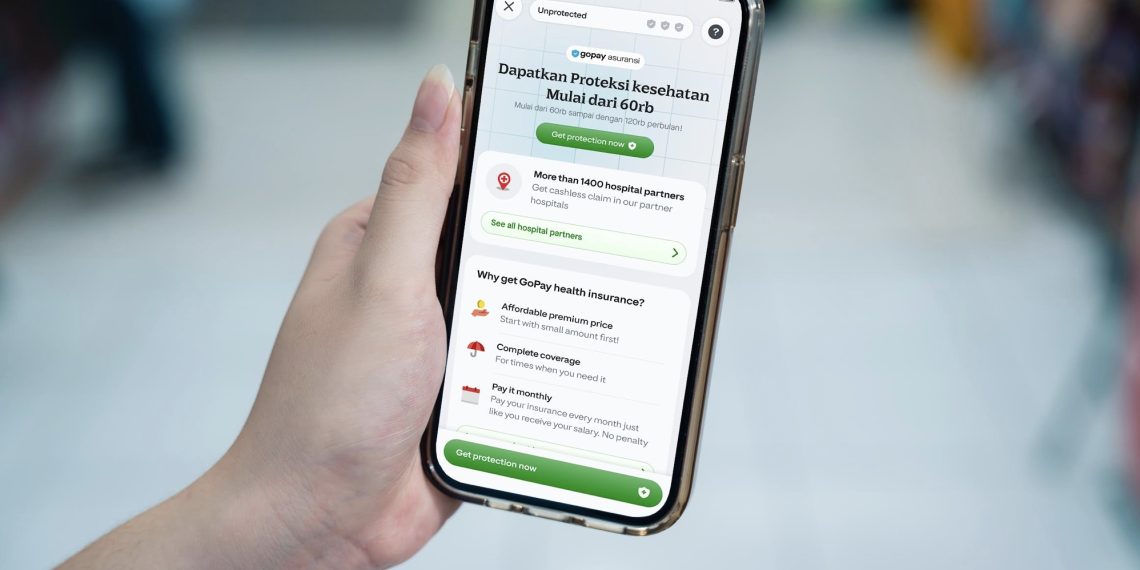 ilustrasi aplikasi mobile GoPay