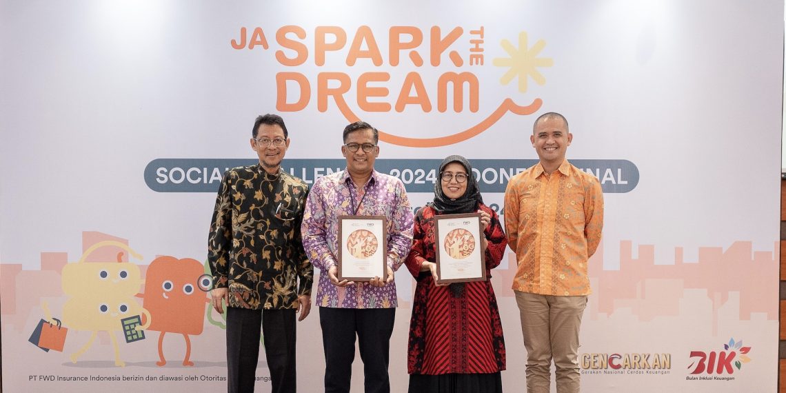 PT FWD Insurance Indonesia (FWD Insurance) dan Prestasi Junior Indonesia (PJI) menyelenggarakan JA SparktheDream Social Challenge dalam menyemarakkan Bulan Inklusi Keuangan tahun 2024.