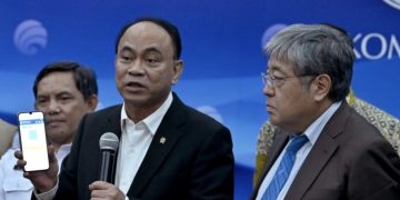 Menteri Komunikasi dan Informatika Budi Arie Meluncurkan Sistem Nasional Peringatan Dini Kebencanaan (SNPDK) di Kantor Kementerian Kominfo, Jakarta Pusat, Selasa (01/10/2024). (Foto: Biro Humas Kementerian Kominfo)