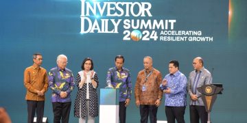 Presiden Joko Widodo (Jokowi) pada Peresmian Pembukaan BNI Investor Daily Summit 2024, di Jakarta Convention Center (JCC) Senayan, Provinsi DKI Jakarta, Selasa (08/10/2024). (Foto: Humas Setkab)
