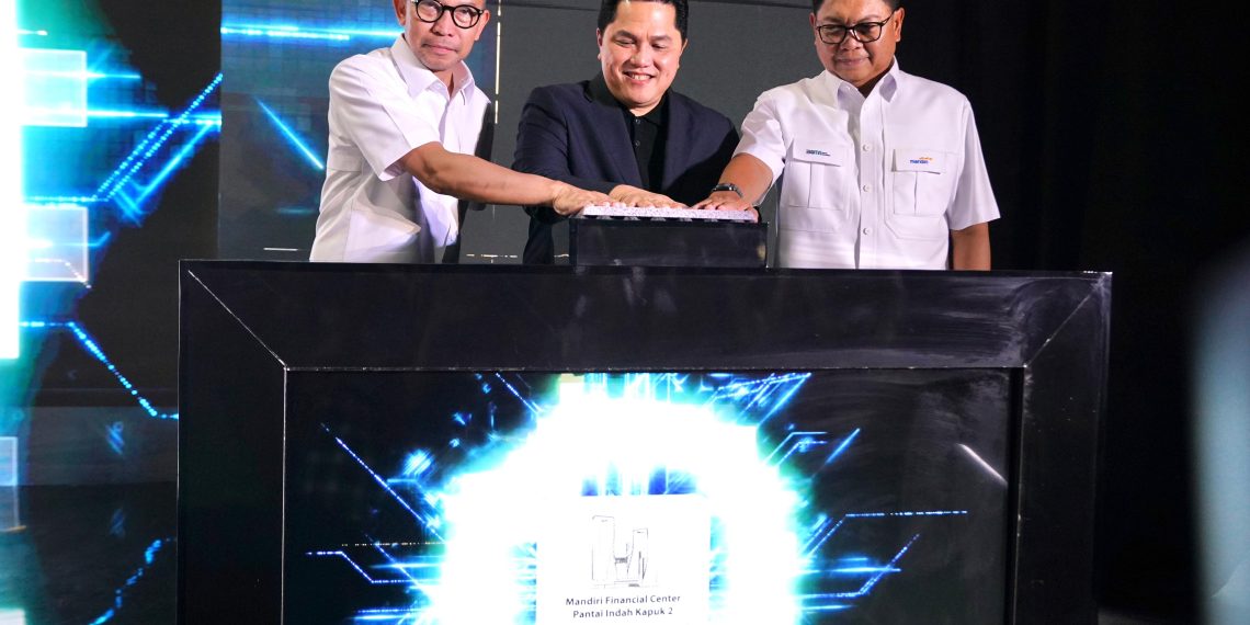 Erick Thohir groundbreaking Mandiri Financial Center