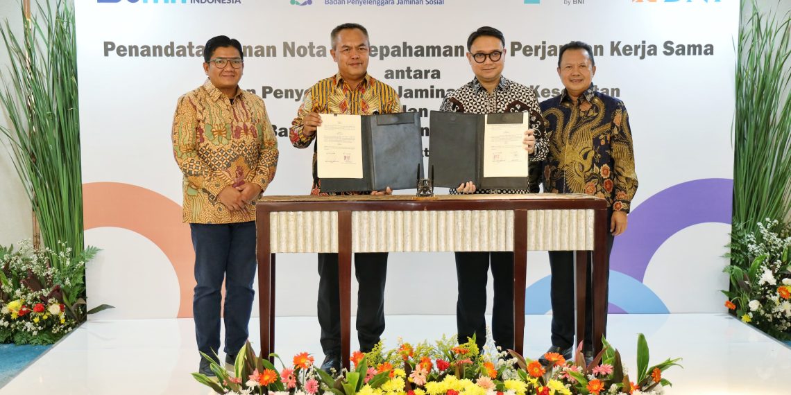 penandatanganan nota kesepahaman dan perjanjian kerja sama BNI & BPJS Kesehatan