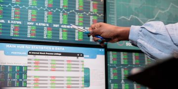 Ilustrasi pergerakan saham IHSG