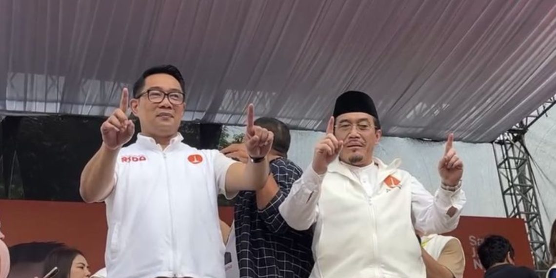 Pasangan nomor urut 1 yakni Ridwan Kamil-Suswono (RIDO).