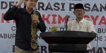 Deklarasi kemenangan pasangan Calon Bupati dan Wakil Bupati Indramayu Lucky Hakim-Saefudin