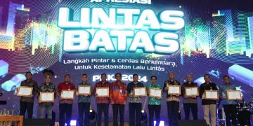 Para penerima apresiasi Pekan Nasional Keselamatan Jalan (PNKJ) 2024