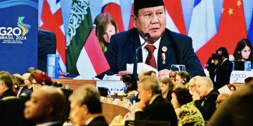 Presiden Prabowo Subianto memberikan pidato sambutan pada sesi pertama Konferensi Tingkat Tinggi (KTT) G20 yang mengangkat tema “Fight against Hunger and Poverty, di Brasil,