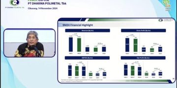 President Direktur Dharma Polimetal, Irianto Santoso dalam Public Expose, Kamis, 14 November 2024.