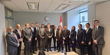 kunjungan kerja bersama ke Kanada dalam kegiatan The Canadian Institutional Investors Roundtable on the Indo-Pacific (CIIRIP), 28 Oktober 2024.