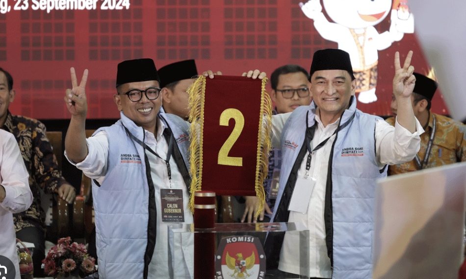 LSI Denny JA menunjukkan Andra Soni – Dimyati Kusumah unggul dengan perolehan suara 55,15 persen