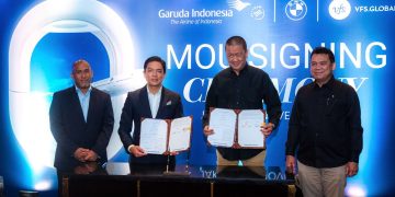 MoU Garuda Indonesia, BMW Indonesia, dan VFS Global