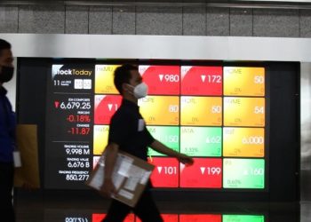 IHSG Screen Perdagangan Saham