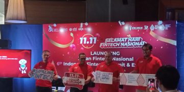 OJK, AFSI dan AFPI dalam Peluncuran Bulan Fintech Nasional