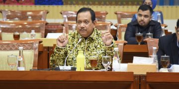 Anggota Komisi III DPR RI Rikwanto, saat mengikuti RDPU di Gedung Nusantara II, Senayan, Jakarta, Selasa (17/12/2024). (foto:dpr)