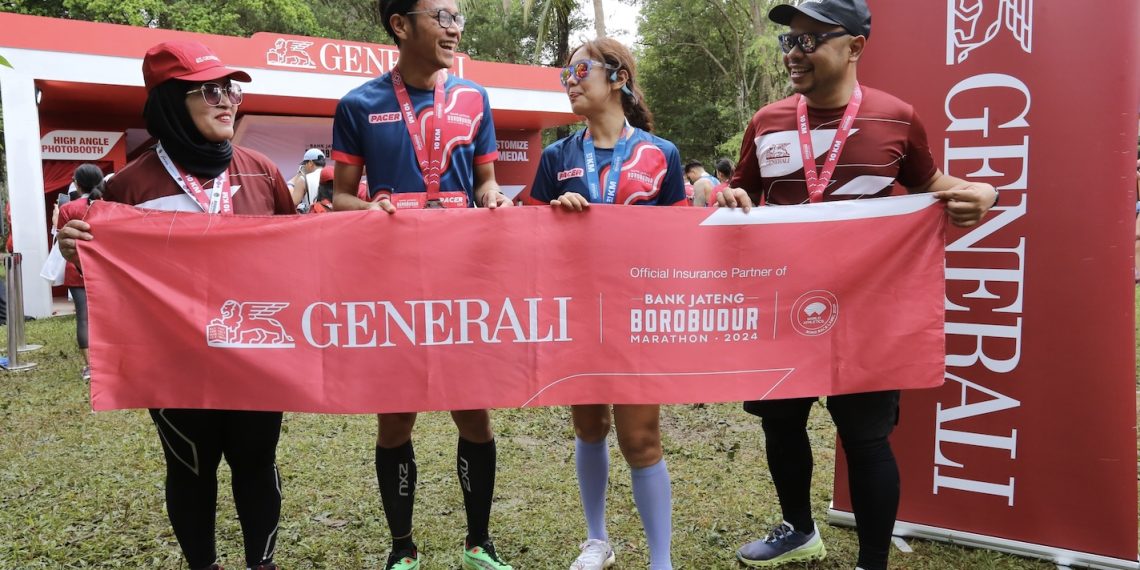 Dukungan Generali Indonesia sebagai official insurance partner di ajang ini dengan memproteksi lebih dari 10.000 pelari Bank Jateng Borobudur Marathon 2024