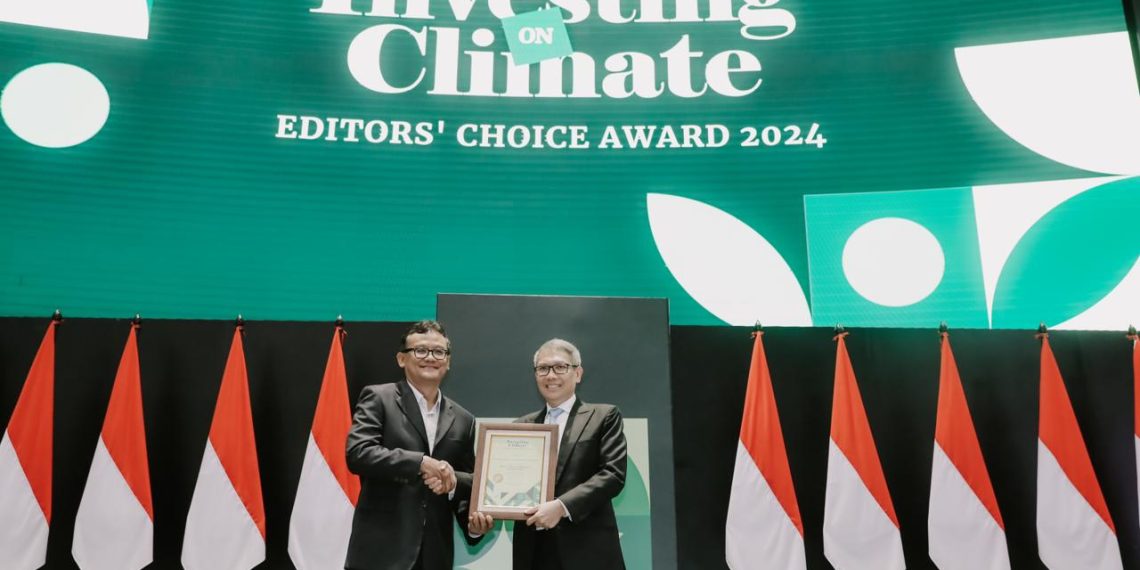 Satu dari 42 pemenang dalam ajang Investing on Climate Editors’ Choice Award 2024