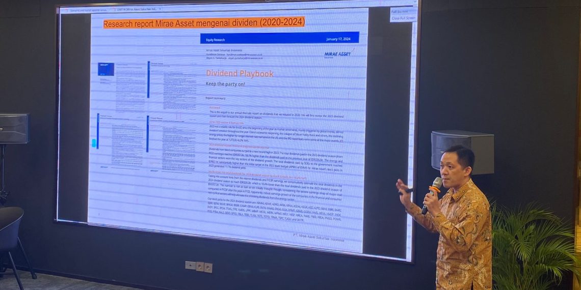 Mirae Asset Prediksi Total Pembagian Dividen 2025 Bakal Tembus Rp322,4 Triliun