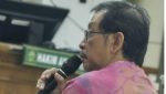 Mantan Direktur Sarana Transportasi Jalan Kemenhub Danto Restyawan saat menjadi saksi pada sidang korupsi DJKA di Pengadilan Tipikor Semarang, Senin (13/1/2025). (foto: Antara)