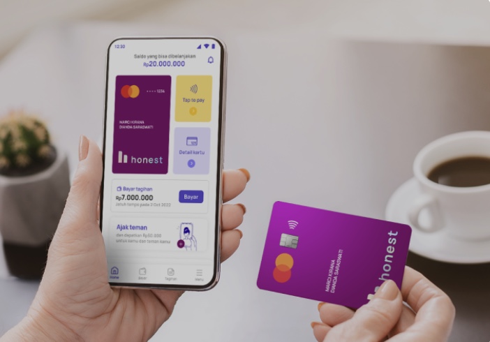 Ilustrasi kartu kredit Honest (foto:istimewa)