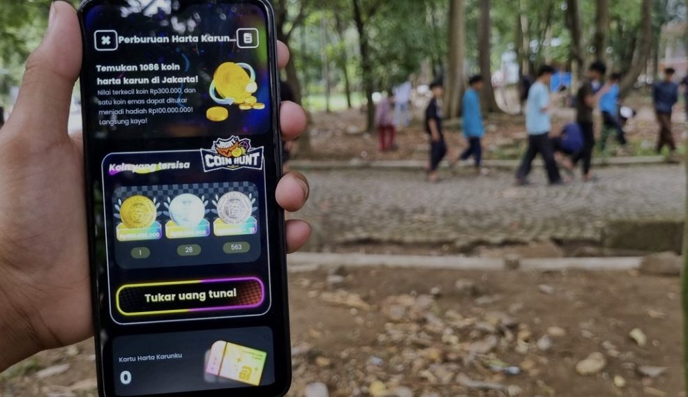 Viral perburuan Koin Jagat yang merusak fasiltas di kawasan GBK, Jakarta (foto:istimewa)