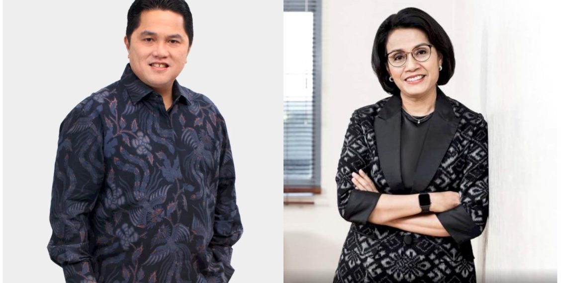 Erick dan Sri Mulyani