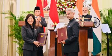 Presiden Prabowo Subianto dan Perdana Menteri (PM) India Narendra Modi serta Menkomdigi Meutya Hafid