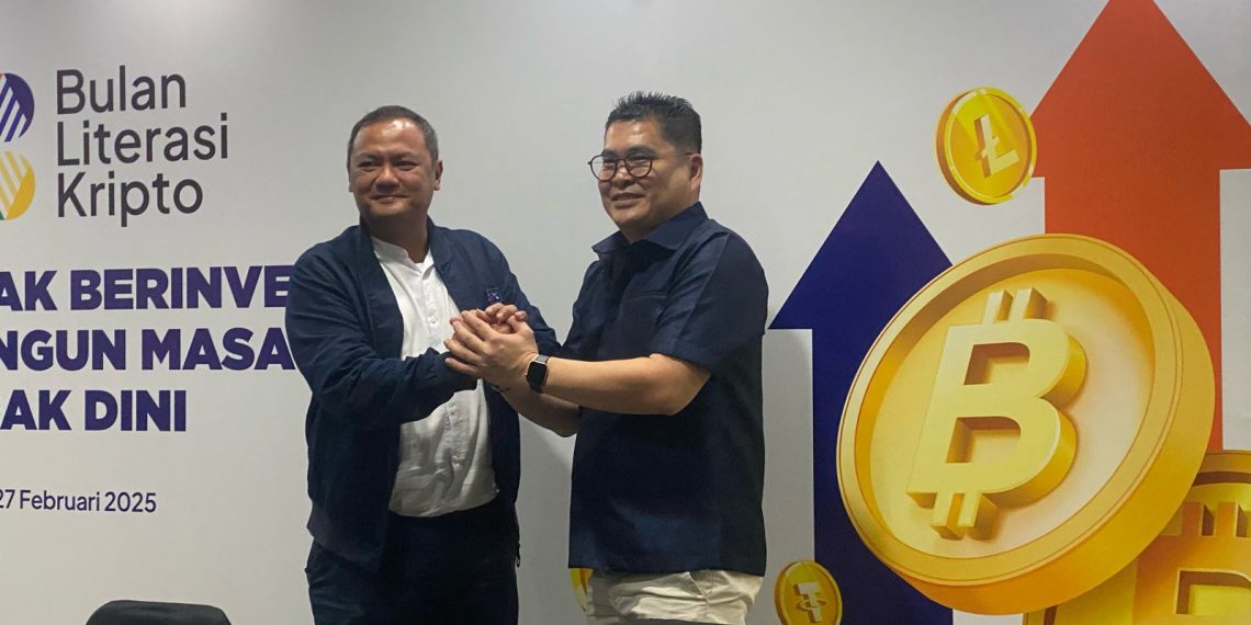 CFX dan Aspakrindo-ABI dalam konferensi pers penutupan Bulan Literasi Kripto (BLK) 2025, di Universitas Indonesia (UI), Depok, Jawa Barat, Kamis, 27 Februari 2025.