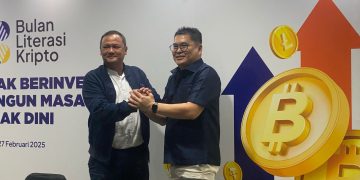 CFX dan Aspakrindo-ABI dalam konferensi pers penutupan Bulan Literasi Kripto (BLK) 2025, di Universitas Indonesia (UI), Depok, Jawa Barat, Kamis, 27 Februari 2025.