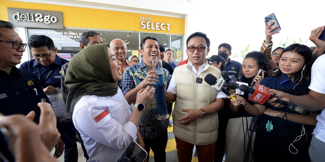 Komisi XII DPR RI dipimpin Wakil Ketua Komisi XII DPR RI, Bambang Haryadi, saat sidak ke SPBU Shell di Jakarta Timur, Kamis (27/2/2025)