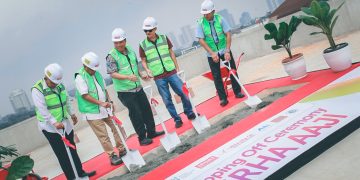 Topping Off Gedung Grha AAJI, Tonggak Baru bagi Industri Asuransi Jiwa Indonesia