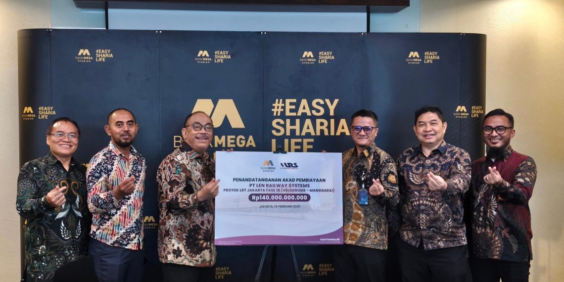 Bank Mega Syariah Salurkan Pembiayaan untuk Proyek LRT Jakarta 