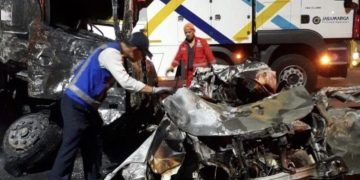 Kecelakaan di Gerbang Tol Ciawi