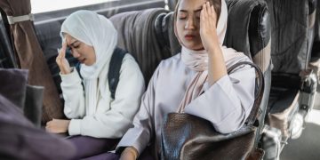 Ilustrasi sakit kepala saat mudik di perjalanan (foto:istimewa(