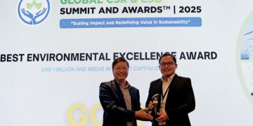 Pertamina EP area Jawa bagian barat menerima tiga penghargaan internasional Global CSR & ESG Summit and Awards 2025 di Vietnam (27/02).