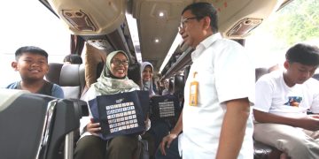 Taspen dan Bank Mandiri Taspen turut berpartisipasi dalam acara Mudik Bersama ke wilayah Jawa dan Sumatera