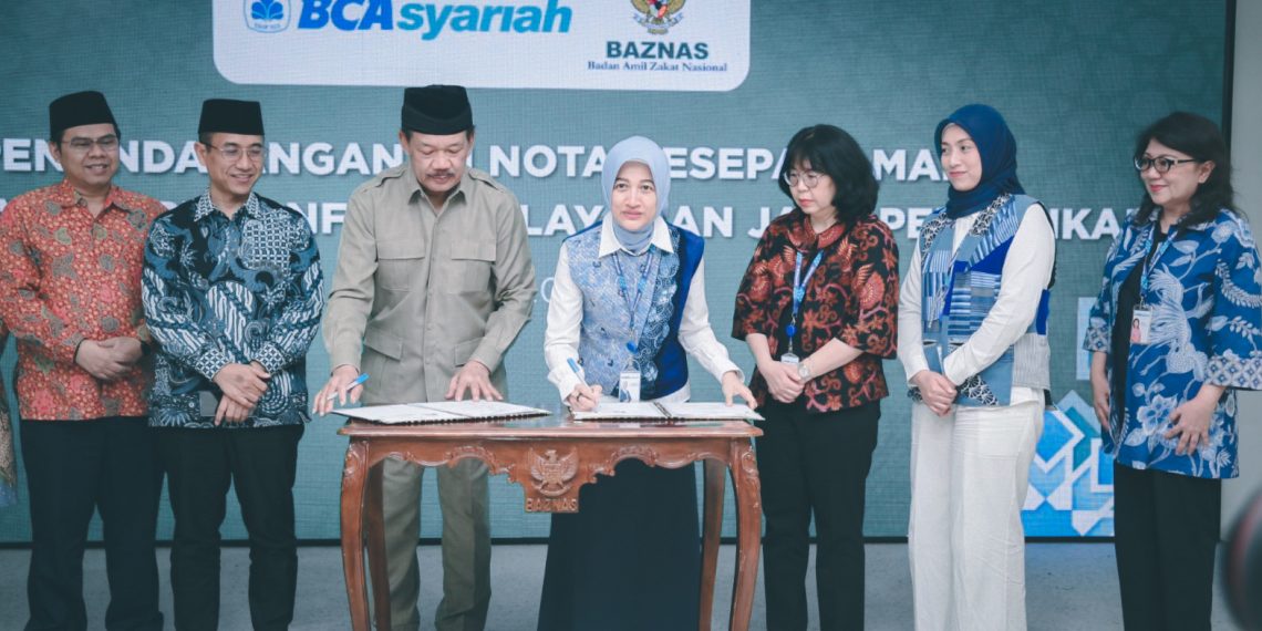 BCA Syariah Jalin Kerja Sama dengan BAZNAS Beri Kemudahan Layanan ZIS