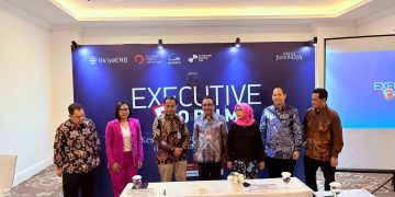 Executive Forum: Kesiapan Dana Swasta Indonesia Dalam Pembiayaan Iklim di The Tribrata Hotel & Convention Center, Jakarta, Jumat, 25 April 2025.
