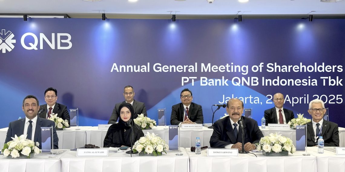 Rapat Umum Pemegang Saham Tahunan (RUPST) PT Bank QNB Indonesia Tbk pada Selasa, 22 April 2025.