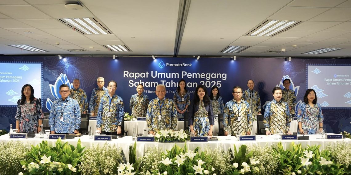 Rapat Umum Pemegang Saham Tahunan (RUPST) PT Bank Permata Tbk (Permata Bank), pada Rabu (9/4)
