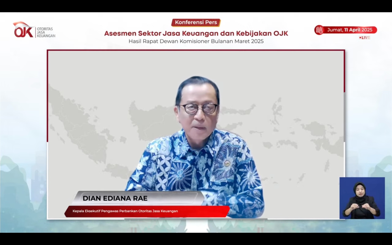 Kepala Eksekutif Pengawas Perbankan OJK Dian Ediana Rae